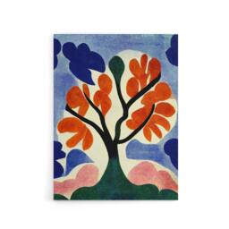 "Artery8 Abstract Autumn Tree Canvas Wall Art Print - Size: W24"" x H32""" - thumbnail 1