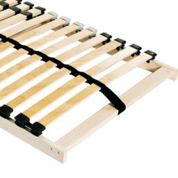 Berkfield Home Slatted Bed Base Brown 120 x 190 cm Solid beech wood - thumbnail 3
