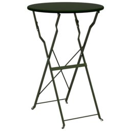 Berkfield Home 3-Piece Folding Bistro Set - Dark Green Steel - thumbnail 6