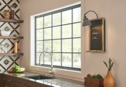Loops Wall Light Chalk Board & Chalk Holder Goose Neck Weathered Zinc LED E27 60W - thumbnail 3