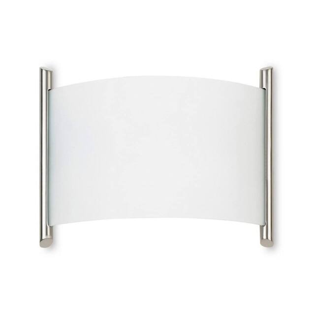 Netlighting Niza Flush Wall Fixture Satin Nickel E27 60W 970lm in Grey