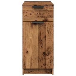 Berkfield Home Desk Cabinet Old Wood 33x50x75 cm Engineered Wood in Brown - Size: 33 x 50 x 75 cm - thumbnail 5