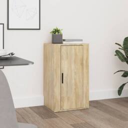 Berkfield Home Sideboard Sonoma Oak 40x33x70 cm Engineered Wood in Beige - Size: 40 x 33 x 70 cm - thumbnail 2
