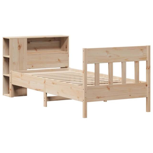 Berkfield Home Decorative Bookcase Bed without Mattress 75x190 cm Small Single S in Light Tan - image 1