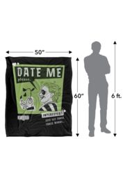 Warner Brothers Beetlejuice 2 50x60 Date Me Silky Touch Super Soft Throw Blanket in White - thumbnail 5