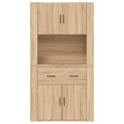 Berkfield Home Highboard Sonoma Oak Engineered Wood in Brown - thumbnail 8