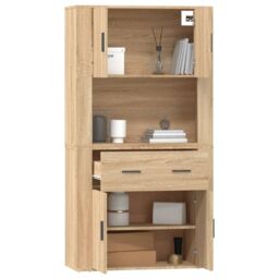Berkfield Home Highboard Sonoma Oak Engineered Wood in Brown - thumbnail 7