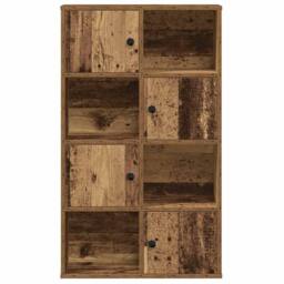 Berkfield Home Bookcase Old Wood 60x24x101.5 cm Engineered Wood in Brown - thumbnail 4