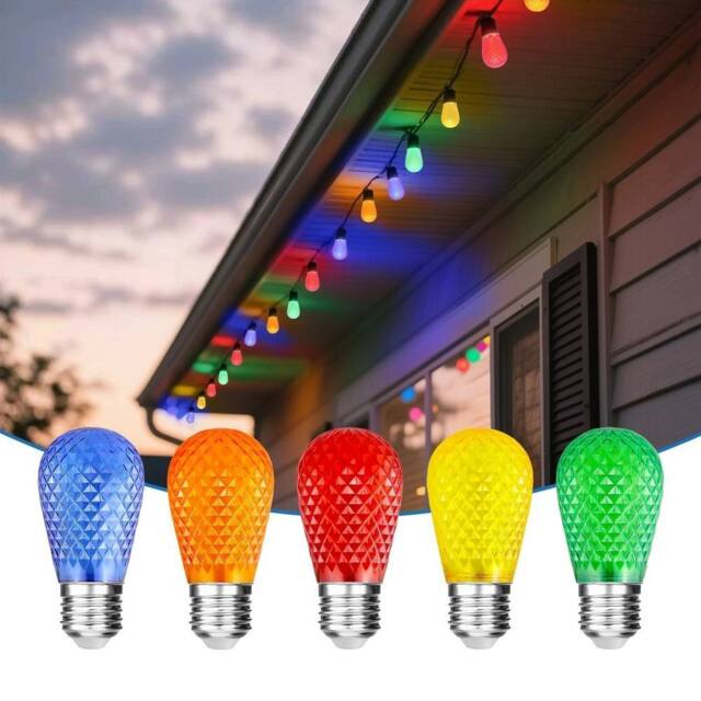 EONLION 30PCS E27 LED Light Bulb Colored for Outdoor String Lights - image 1