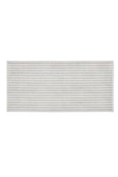 Blomus ARTO Bath Towel with Narrow Stripes 70 x 140 cm - Micro Chip/Tan in Light Grey - thumbnail 1