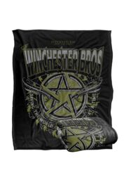 Warner Brothers Supernatural Winchester Bros Silky Touch Super Soft Throw Blanket in White - thumbnail 2