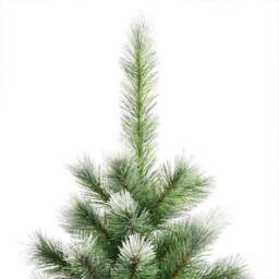 Berkfield Home Artificial Hinged Christmas Tree with Flocked Snow 150 cm in Green - thumbnail 7