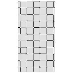 Berkfield Home Shower Roller Blind 120x240 cm Fabric Width 116 cm in White - thumbnail 1