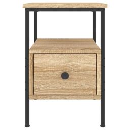 Berkfield Home Bedside Cabinet Sonoma Oak 34x36x50 cm Engineered Wood in Brown - Size: 34 x 36 x 50 cm - thumbnail 6