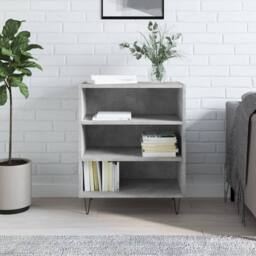 Berkfield Home Sideboard Concrete Grey 57x35x70 cm Engineered Wood - Size: 57 x 35 x 70 cm - thumbnail 2
