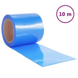 Berkfield Home Door Curtain Blue 200 mmx1.6 mm 10 m PVC - thumbnail 2