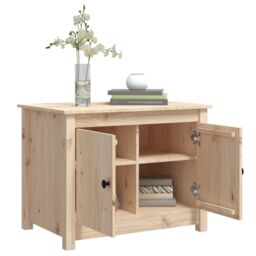Berkfield Home Coffee Table 71x49x55 cm Solid Wood Pine in Brown - Size: 71 x 49 x 55 cm - thumbnail 5