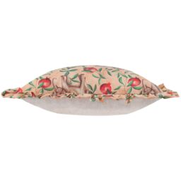 Wylder Tropics Okara Elephant Printed Ruffle Cushion in Peach - Size: 50 cm x 50 cm - thumbnail 3