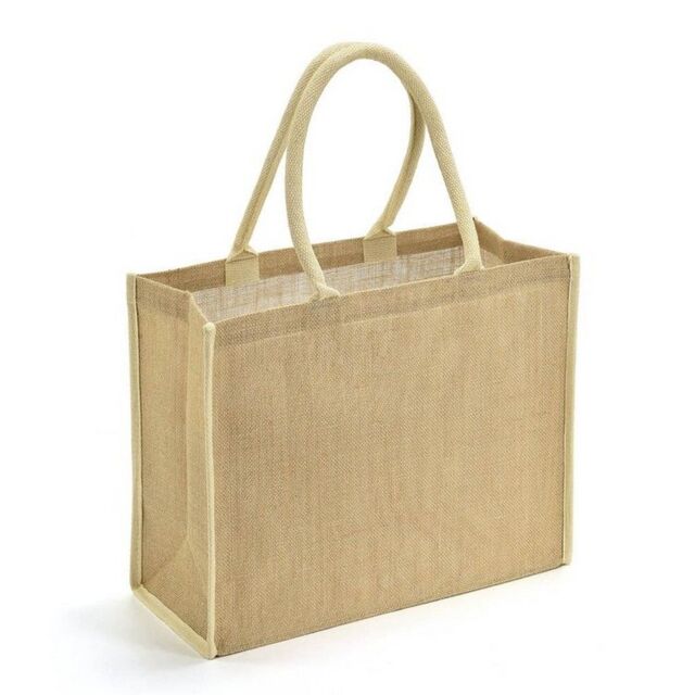 Brand Lab Tipped Jute Shopper in Medium Beige - image 1
