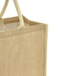Brand Lab Tipped Jute Shopper in Medium Beige - thumbnail 2