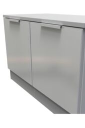 Ready Assembled 2 U Dover Compact 2 Door TV & Media Unit (Ready Assembled) in Dark Grey - thumbnail 4