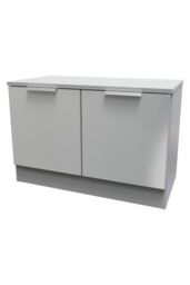Ready Assembled 2 U Dover Compact 2 Door TV & Media Unit (Ready Assembled) in Dark Grey - thumbnail 3