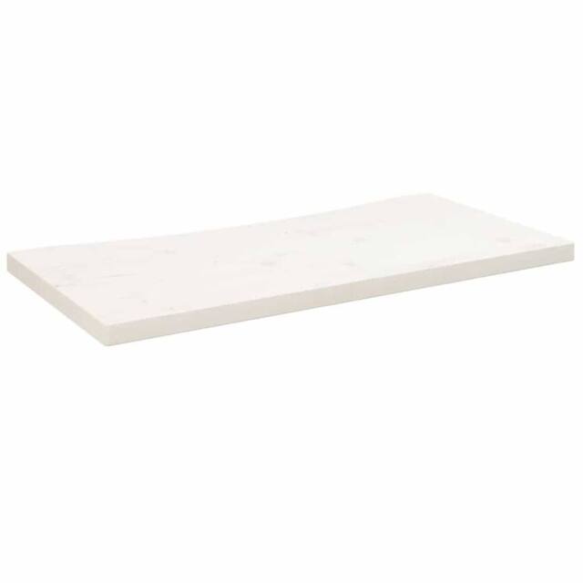 Berkfield Home Desk Top White 80x40x2.5 cm Solid Wood Pine - image 1