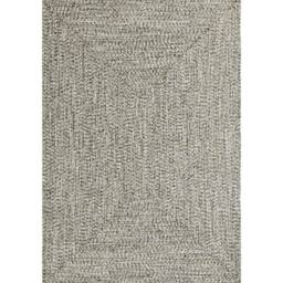 THE RUGS Indoor Outdoor Trenzado Rug Polypropylene Bordered Plain Design in Cream - Size: 200 cm x 290 cm - thumbnail 1
