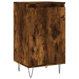 Berkfield Home Sideboards 2 pcs Smoked Oak 40x35x70 cm Engineered Wood in Brown - Size: 40 x 35 x 70 cm - thumbnail 5