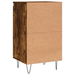 Berkfield Home Sideboards 2 pcs Smoked Oak 40x35x70 cm Engineered Wood in Brown - Size: 40 x 35 x 70 cm - thumbnail 9