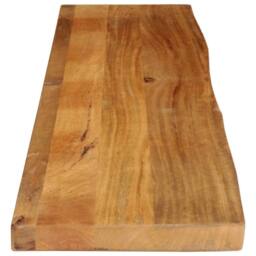 Berkfield Home Table Top Live Edge 180x30x3.8 cm Solid Wood Mango in Brown - thumbnail 4