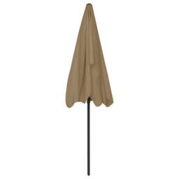 Berkfield Home Sturdy Beach Umbrella Taupe 200x125 cm in Beige - thumbnail 5