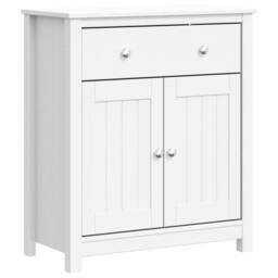 Berkfield Home Bathroom Cabinet BERG White 69.5x34x80 cm Solid Wood Pine