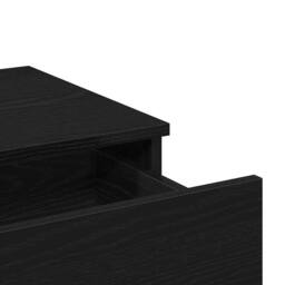 Berkfield Home Dressing Table with Mirror&LED Lights Black Oak Engineered Wood - thumbnail 9