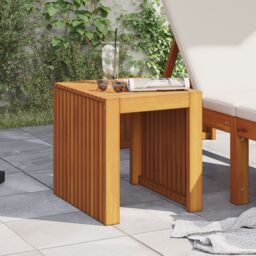 Berkfield Home Garden Side Table 43x36x40 cm Solid Wood Teak in Brown - Size: 43 x 36 x 40 cm - thumbnail 3