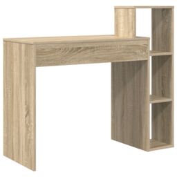 Berkfield Home Writing Desk Sonoma Oak Particle board Medium in Brown - thumbnail 6