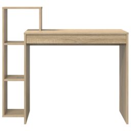 Berkfield Home Writing Desk Sonoma Oak Particle board Medium in Brown - thumbnail 4