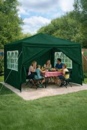Neo 3Mx3M Light Weight Gazebo Waterproof Party Tent Marquee & Side Walls in Green
