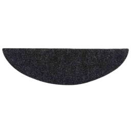 Berkfield Home Self-adhesive Stair Mats 10 pcs Black 56x17x3 cm Needle Punch - Size: Medium - thumbnail 5