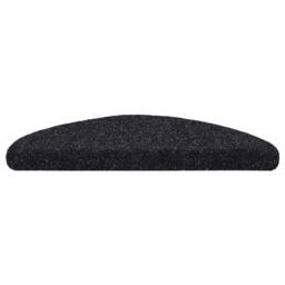 Berkfield Home Self-adhesive Stair Mats 10 pcs Black 56x17x3 cm Needle Punch - Size: Medium - thumbnail 4