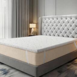 Lavio King Mattress Topper Memory Foam 5cm Bamboo Charcoal Washable in White - thumbnail 3