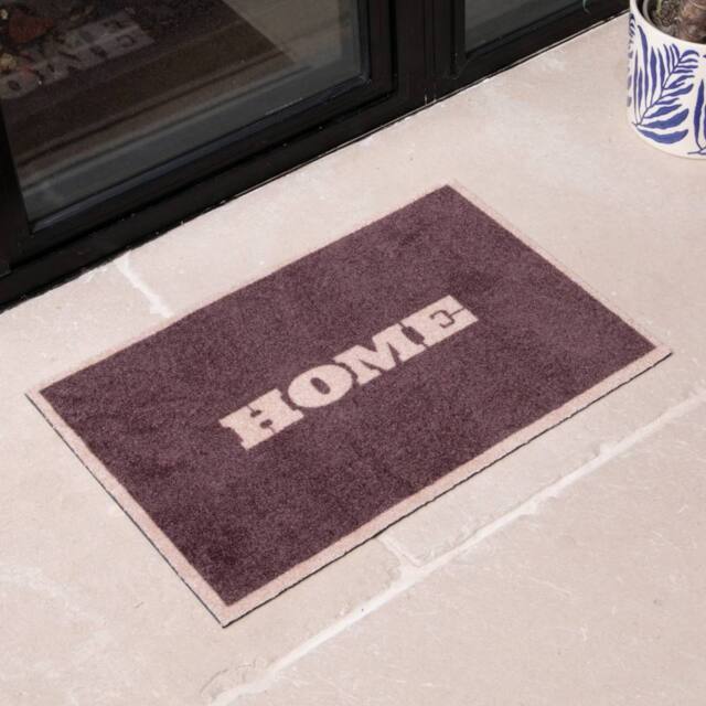 Artsy Mats Neutral Home Indoor Washable Doormat in Brown - Size: 50 cm x 80 cm - image 1