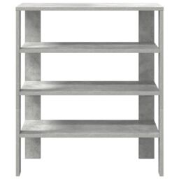Berkfield Home Shoe Rack Concrete Grey 61x32x70 cm Engineered Wood - Size: 61 x 32 x 70 cm - thumbnail 4