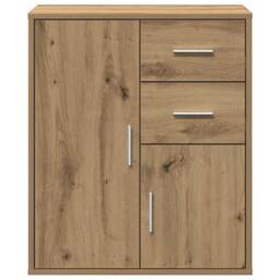 Berkfield Home Sideboard Artisan oak 60 x 31 x 70 cm Engineered wood in Brown - thumbnail 6