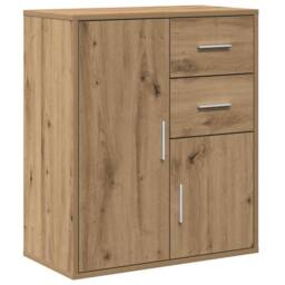 Berkfield Home Sideboard Artisan oak 60 x 31 x 70 cm Engineered wood in Brown - thumbnail 3