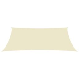 Berkfield Home Sunshade Sail Oxford Fabric Rectangular 2.5x4.5 m Cream in Beige - thumbnail 2