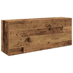Berkfield Home Decorative Bathroom Wall Cabinet Old Wood 100x25x40 cm Engineered Wood in Brown - Size: 100 x 25 x 40 cm - thumbnail 3