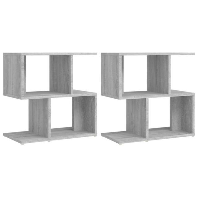 Berkfield Home Bedside Cabinets 2 pcs Grey Sonoma 50x30x51.5 cm Engineered Wood - image 1