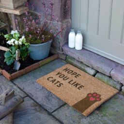 Artsy Mats Hope You Like Cats Doormat (60 x 40cm) in Brown - Size: 40 cm x 60 cm - thumbnail 3