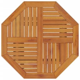 Berkfield Home Folding Garden Table √ò70x75 cm Solid Wood Acacia in Brown - Size: 70x75 cm - thumbnail 7